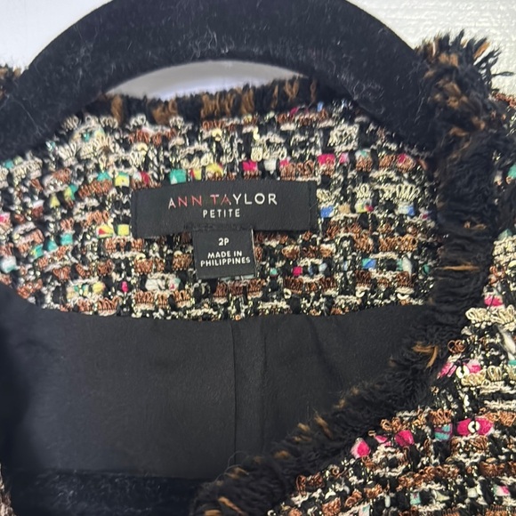 Women's Multicolor Tweed Jacket - Picture 5 of 7